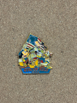 Fourth of July 2002 Mickey Donald & Goofy (Disney, Pin Traders) - Bitz & Buttons