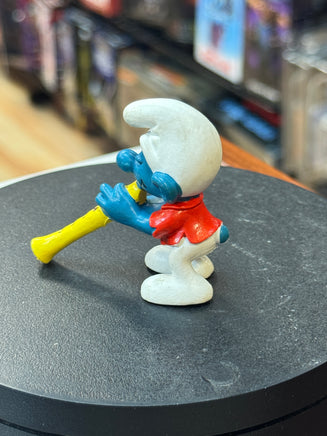 Flute Smurf (Vintage PEYO, Schleich) - Bitz & Buttons