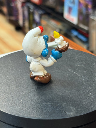 Candle Light Smurf (Vintage PEYO, Schleich) - Bitz & Buttons