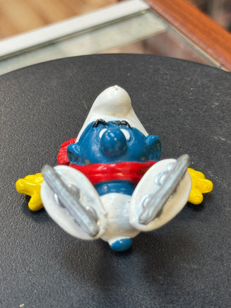 Ice Skating Smurf (Vintage PEYO, Schleich) - Bitz & Buttons