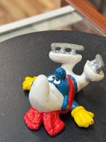 Ice Skating Smurf (Vintage PEYO, Schleich) - Bitz & Buttons