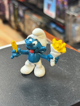 French Fry Smurf (Vintage PEYO, Schleich) - Bitz & Buttons