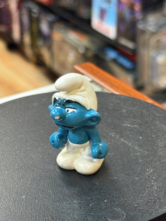 Angry Smurf (Vintage PEYO, Schleich) - Bitz & Buttons