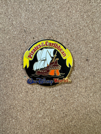 Pirates of the Caribbean Ship Logo (Disney, Pin Traders) - Bitz & Buttons