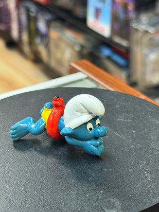 Swimmer Smurf (Vintage PEYO, Schleich) - Bitz & Buttons
