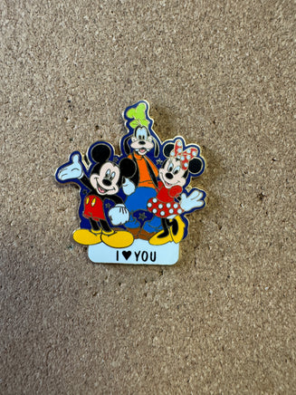 I Love You Mickey Minnie Goofy (Disney, Pin Traders) - Bitz & Buttons