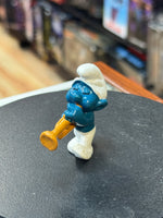 Trumpet Harmony Smurf (Vintage PEYO, Schleich)