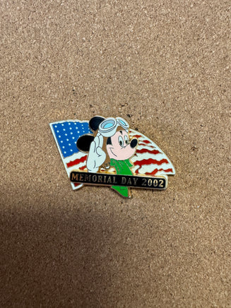 Memorial Day Pilot Mickey (Disney, Pin Traders) - Bitz & Buttons