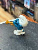 Trumpet Harmony Smurf (Vintage PEYO, Schleich)