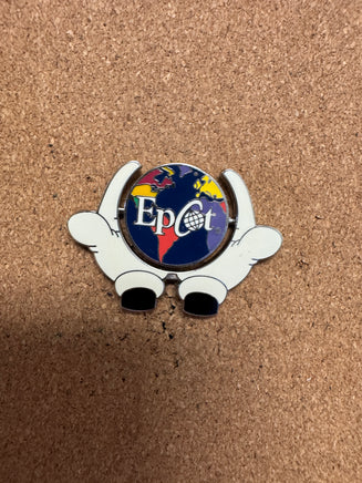 Epcot Hands Glob Spinner (Disney, Pin Traders) - Bitz & Buttons