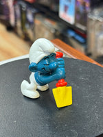 Shovel Digging Smurf (Vintage PEYO, Schleich) - Bitz & Buttons