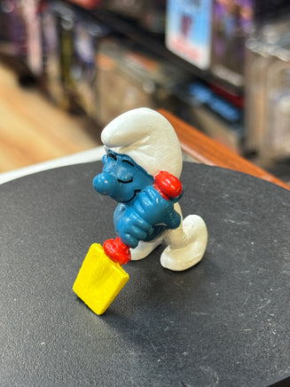 Shovel Digging Smurf (Vintage PEYO, Schleich) - Bitz & Buttons