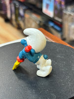 Shovel Digging Smurf (Vintage PEYO, Schleich) - Bitz & Buttons