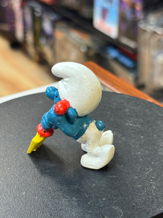 Shovel Digging Smurf (Vintage PEYO, Schleich) - Bitz & Buttons
