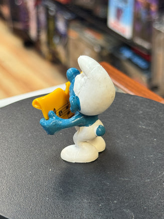 Singer Caroler Smurf (Vintage PEYO, Schleich) - Bitz & Buttons