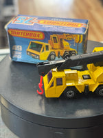 Crane Truck 49 Purple Windows Diecast (Vintage Matchbox, Lesney) - Bitz & Buttons