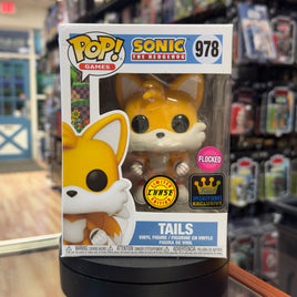 Flocked Flying Tails #978 DAMAGED (Funko Pop, Sonic the Hedgehog) **CHASE** (Copy)