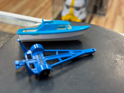 Boat & Trailer Diecast (Vintage Matchbox, Lesney) - Bitz & Buttons