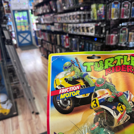 Michelangelo Friction Motorcycle 8801 (Vintage TMNT Ninja Turtles, Turtle Riders) SEALED - Bitz & Buttons