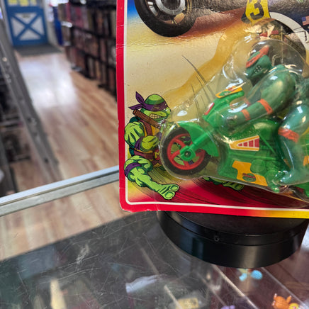 Michelangelo Friction Motorcycle 8801 (Vintage TMNT Ninja Turtles, Turtle Riders) SEALED - Bitz & Buttons