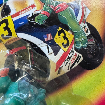 Michelangelo Friction Motorcycle 8801 (Vintage TMNT Ninja Turtles, Turtle Riders) SEALED - Bitz & Buttons