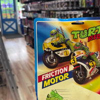 Michelangelo Friction Motorcycle 8801 (Vintage TMNT Ninja Turtles, Turtle Riders) SEALED - Bitz & Buttons