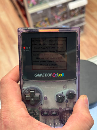 Game Boy Color Purple Translucent with Elmo Game (Nintendo, Video Game Console) Tested Working - Bitz & Buttons
