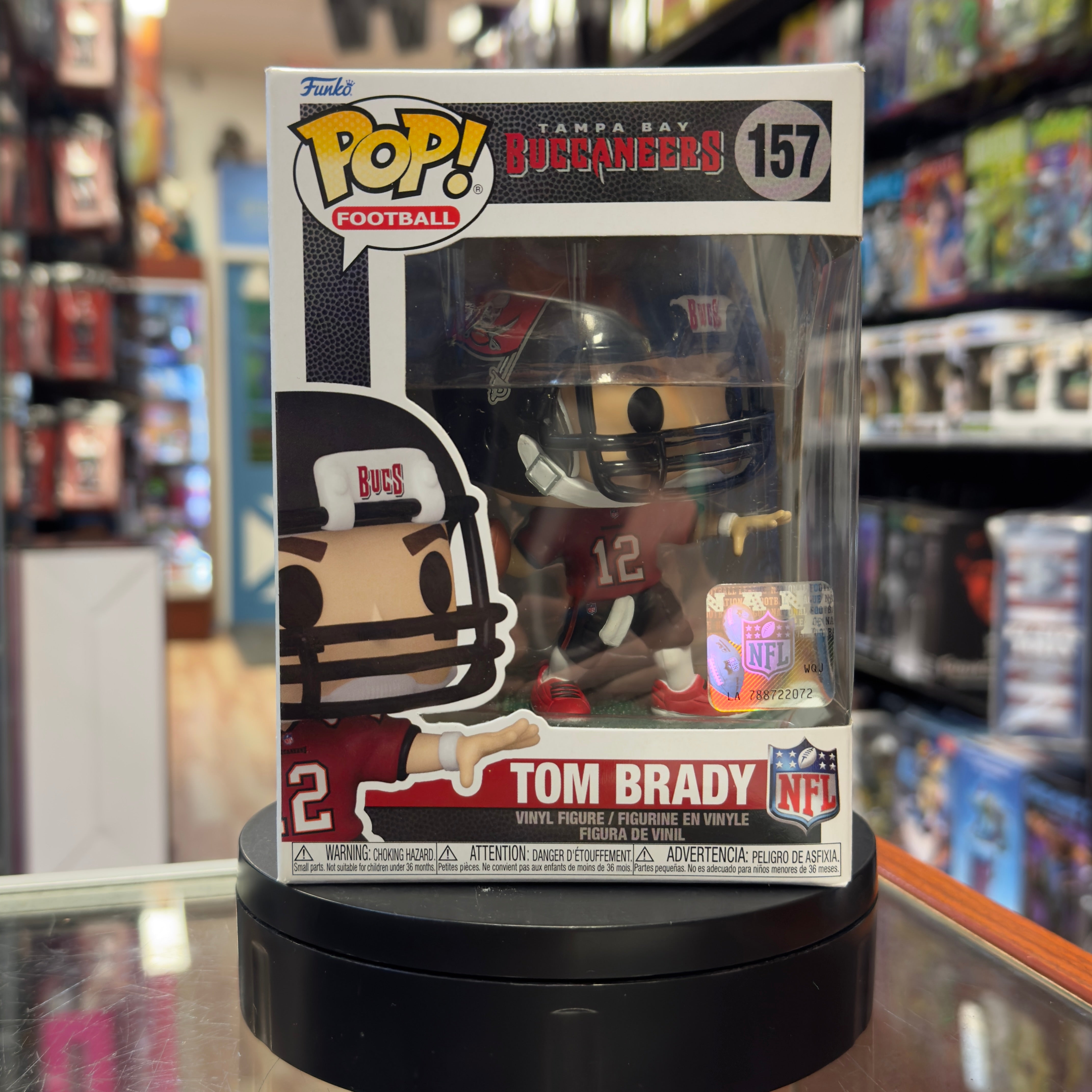 Tom Brady Buccaneers #157 (Funko Pop! NFL)| Bitz Buttons
