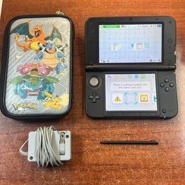 Nintendo 3DS XL Blue with Pokemon Pouch (Nintendo, Video Game) **TESTED WORKING**