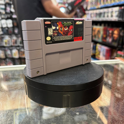Venom & Spider-Man Separation Anxiety (SNES Super Nintendo, Vintage Video Games) LOOSE - Bitz & Buttons