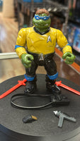 Captain Leonardo Star Trek with Accessories (Vintage TMNT Ninja Turtles, Playmates) - Bitz & Buttons