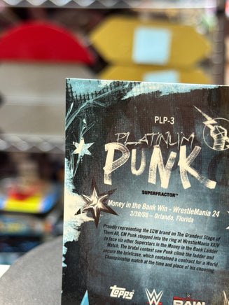 Money in the Bank CM Punk 1/1 -Platinum Punk  (WWE, Topps Chrome) - Bitz & Buttons