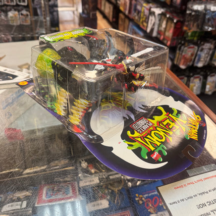 Madness Venom with Surprise Attack Head  (Vintage Marvel Spiderman Venom, Toybiz) SEALED (Copy) - Bitz & Buttons
