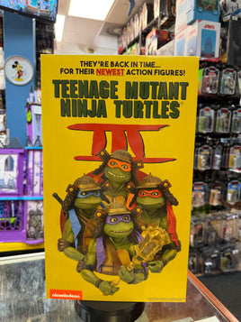 Teenage Mutant Ninja Turtles 3 Movie 4 Pack (NECA, TMNT Ninja Turtles) SEALED