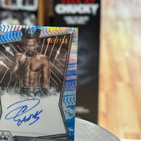 Je'Von Evans NXT Blue Refractor Autograph Card (WWE, Topps Chrome)