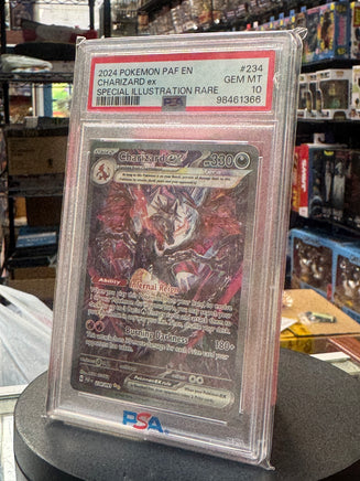 Charizard EX 234/091 SIR (Pokemon, Paldean Fates) **PSA 10** - Bitz & Buttons