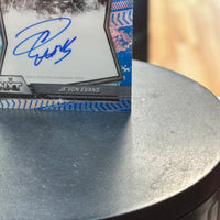 Je'Von Evans NXT Blue Refractor Autograph Card (WWE, Topps Chrome)
