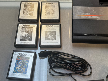 Atari 7800 with Controllers & Game Lot AV Upgrade (Atari, Vintage Video Games) **TESTED WORKING** - Bitz & Buttons