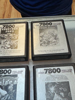 Atari 7800 with Controllers & Game Lot AV Upgrade (Atari, Vintage Video Games) **TESTED WORKING** - Bitz & Buttons