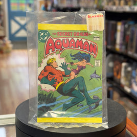 Aquaman Secret Origin Comic Book Candy (Vintage DC Comics, Leaf) Sealed