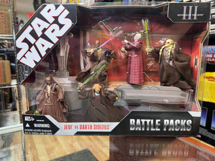 Jedi vs Darth Sidious Battle Packs (Star Wars 30th Anniversary Hasbro) SEALED - Bitz & Buttons