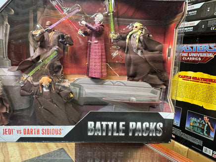 Jedi vs Darth Sidious Battle Packs (Star Wars 30th Anniversary Hasbro) SEALED - Bitz & Buttons
