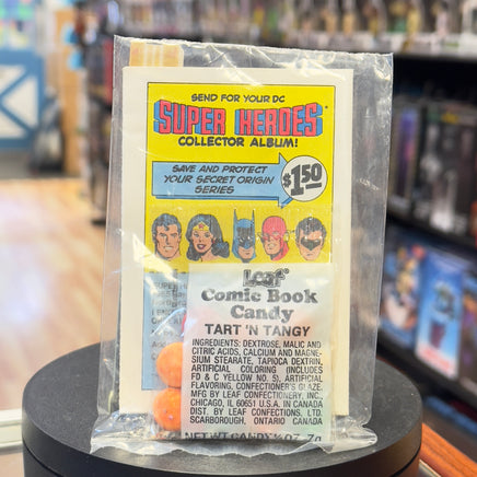 Hawkman Secret Origin Comic Book Candy (Vintage DC Comics, Leaf) Sealed - Bitz & Buttons