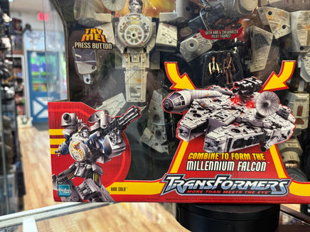 Han Solo & Chewbacca as Millennium Falcon (Star Wars Transformers, Hasbro) SEALED - Bitz & Buttons