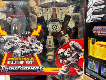 Han Solo & Chewbacca as Millennium Falcon (Star Wars Transformers, Hasbro) SEALED - Bitz & Buttons
