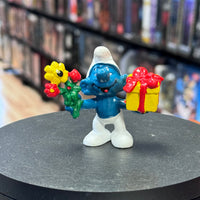 Gift Smurf Mini Figure 7788 (Vintage Smurfs, Schliech)