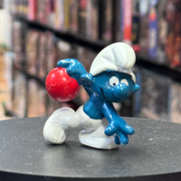 Bowling Smurf Mini Figure 7789 (Vintage Smurfs, Schliech)