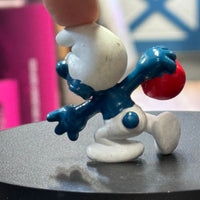 Bowling Smurf Mini Figure 7789 (Vintage Smurfs, Schliech)