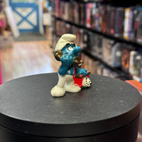 Telephone Smurf Mini Figure 7790 (Vintage Smurfs, Schliech)