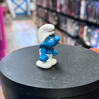 Grumpy Smurf Mini Figure 7792 (Vintage Smurfs, Schliech)